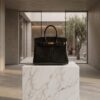 Hérmes black color crocodile leather Hermes black color crocodile