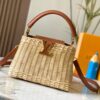 Louis Vuitton Wicker Rattan Basket Bag - brown Louis Vuitton Wicker Rattan Basket Bag - brown