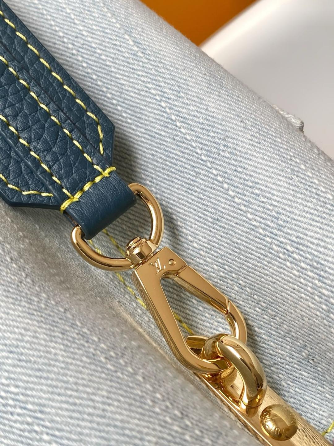 Louis Vuitton Wicker Basket Bag (Blue)