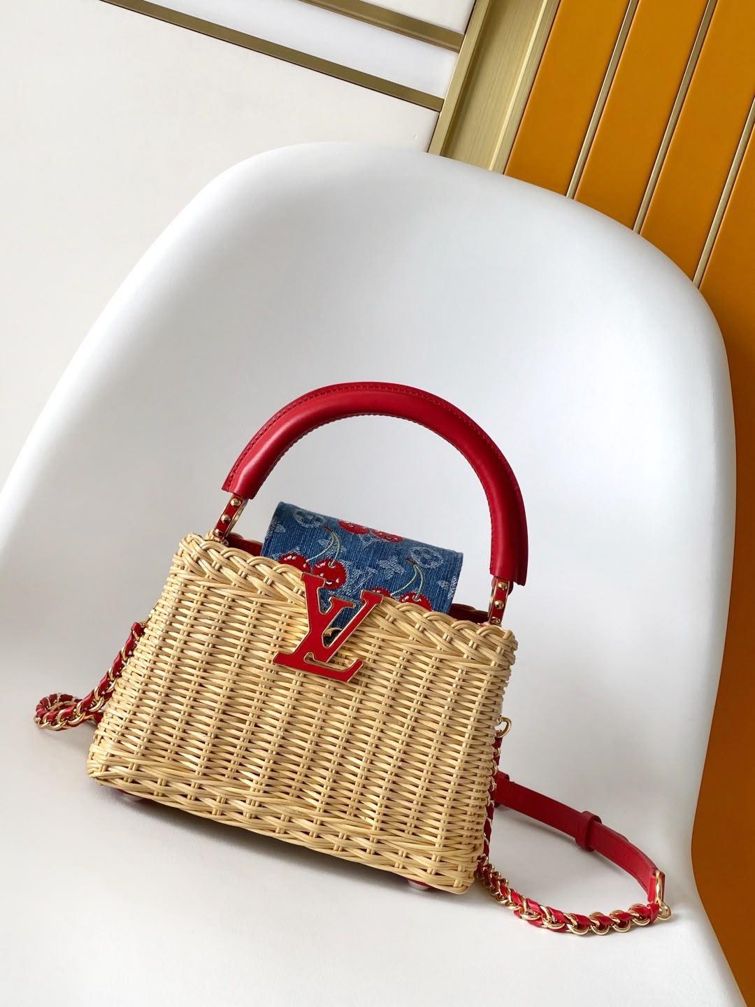 Louis Vuitton Wicker Basket Bag (Cherry/Red) Louis Vuitton Wicker Basket Bag (Cherry/Red)