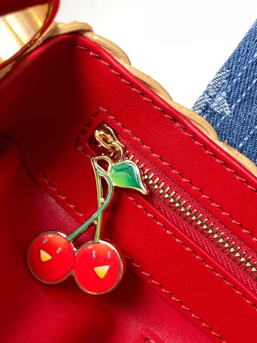Louis Vuitton Wicker Basket Bag (Cherry/Red) Louis Vuitton Wicker Basket Bag (Cherry/Red)