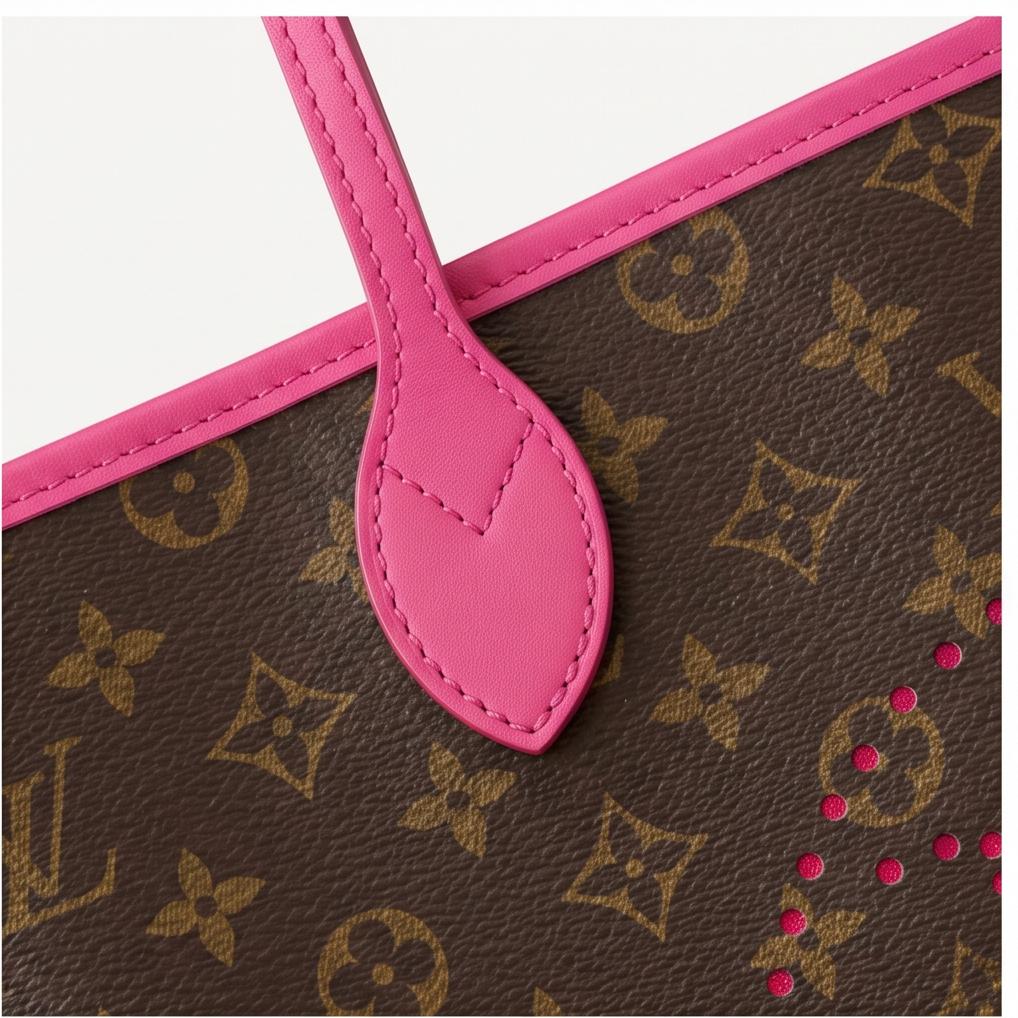 Louis Vuitton Neverfull Style – Monogram with Pink "Palma de Mallorca